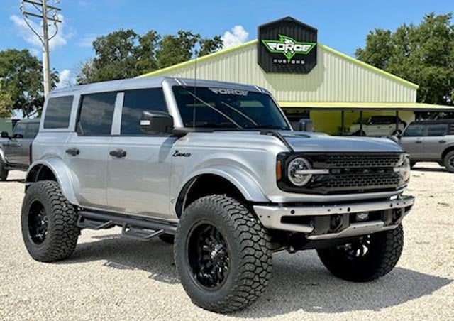 image of a custom Bronco in silver