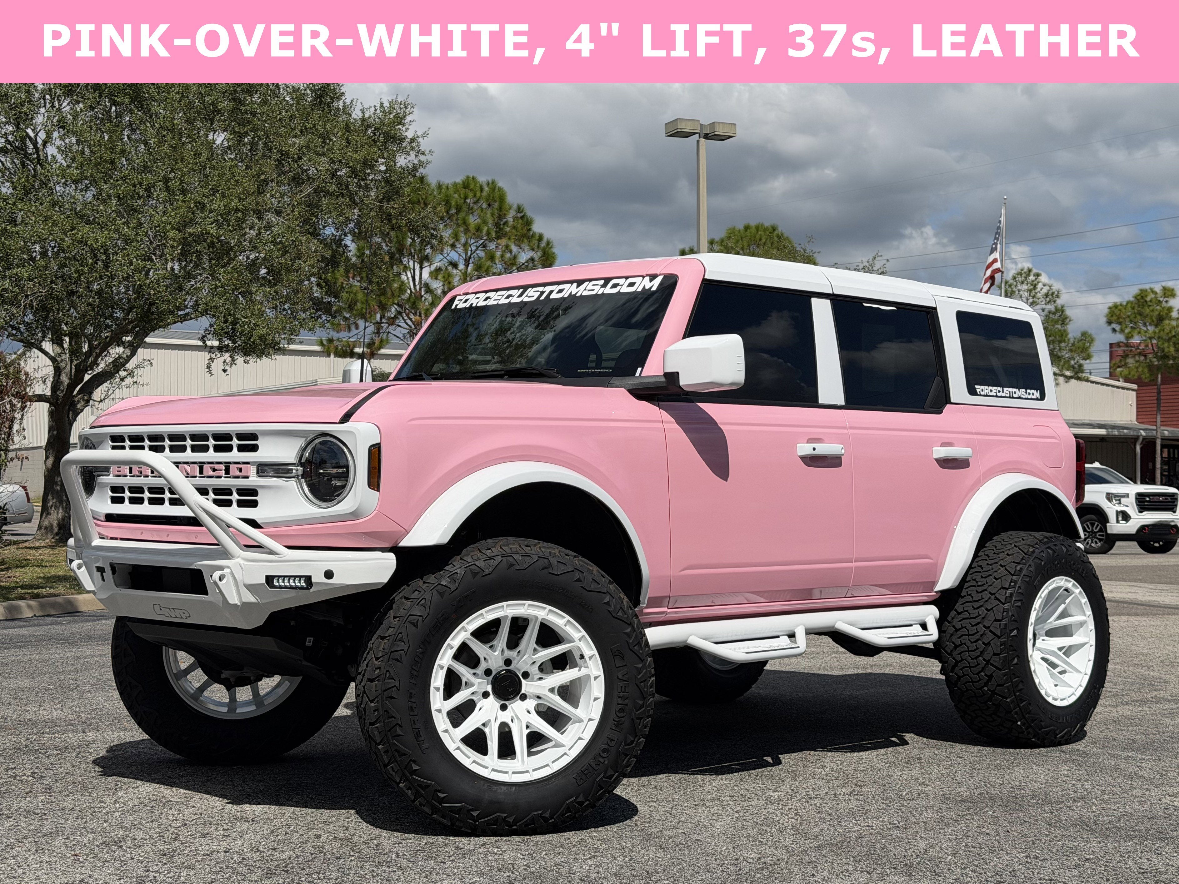 2023 Ford Bronco BLACK DIAMOND, PINK WRAP