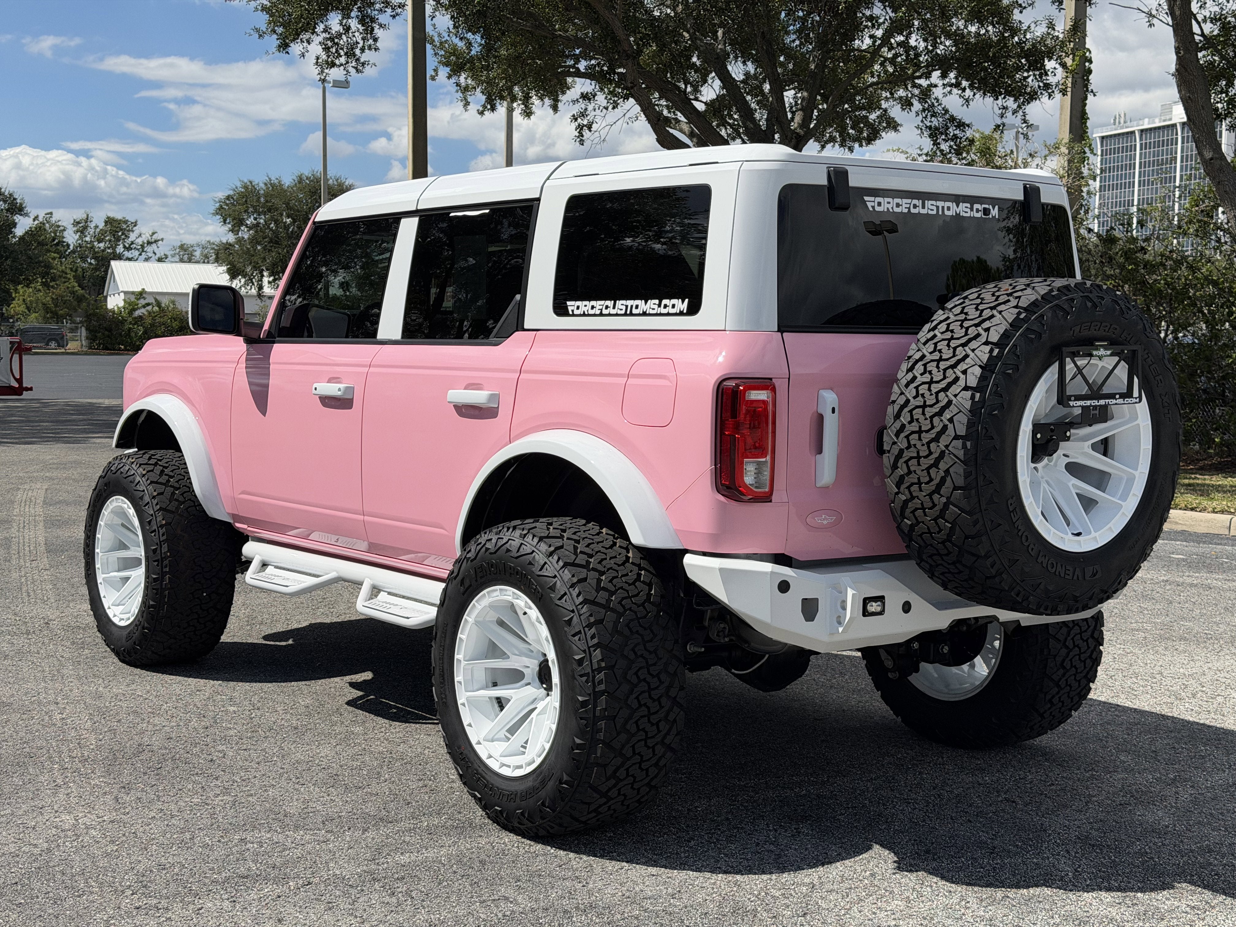 2023 Ford Bronco BLACK DIAMOND, PINK WRAP