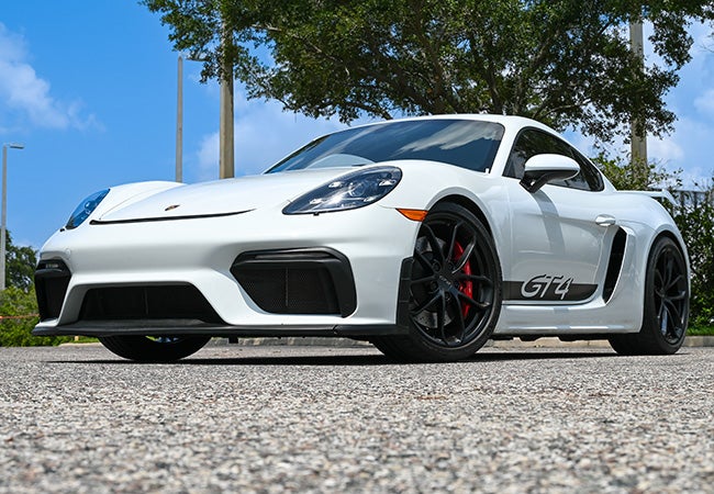 2022 Porsche GT4 White Exhaust and Tune