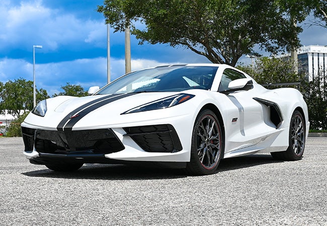 Corvette C8 White 70th Anniversary