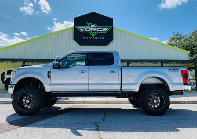 image of a custom silver truck