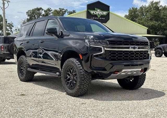 image of a custom black truck