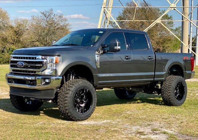image of a custom black truck