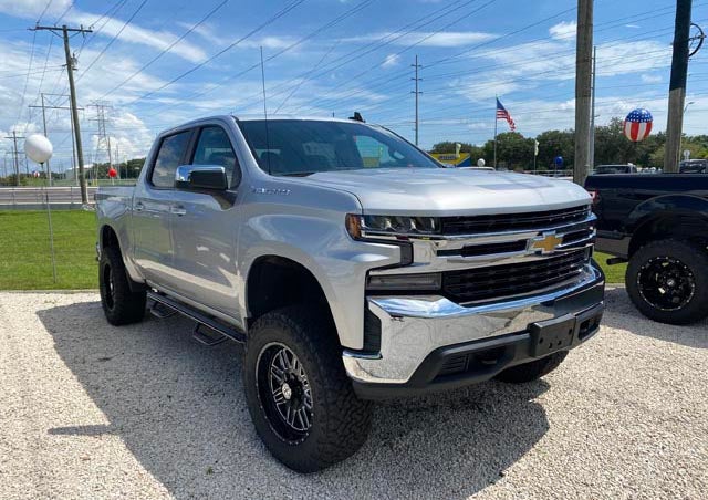 image of a custom truck in silver